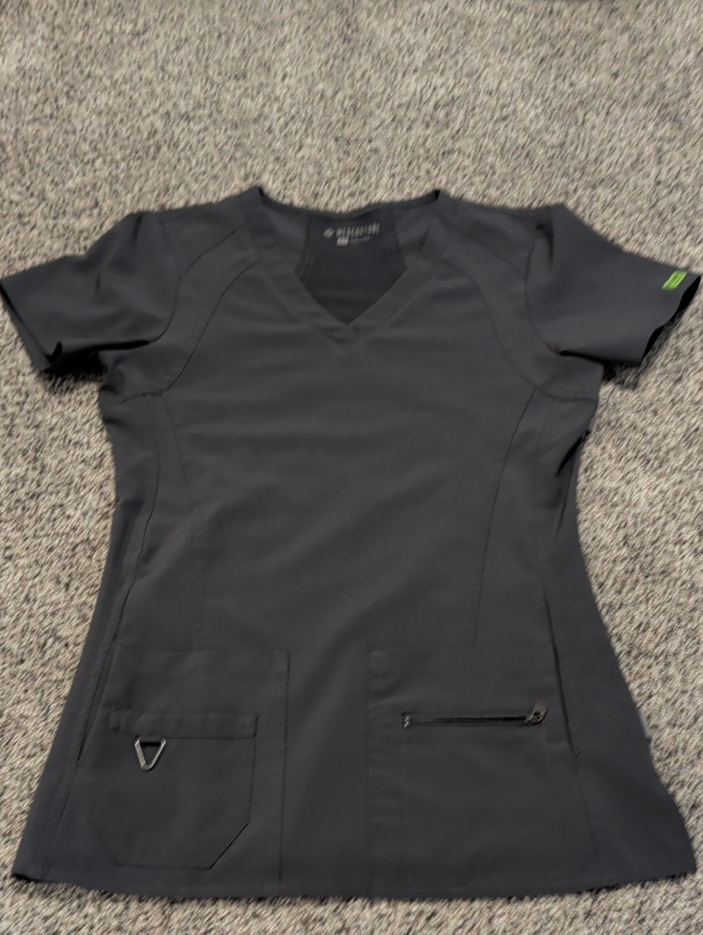 MedCouture Charcoal Scrub Top